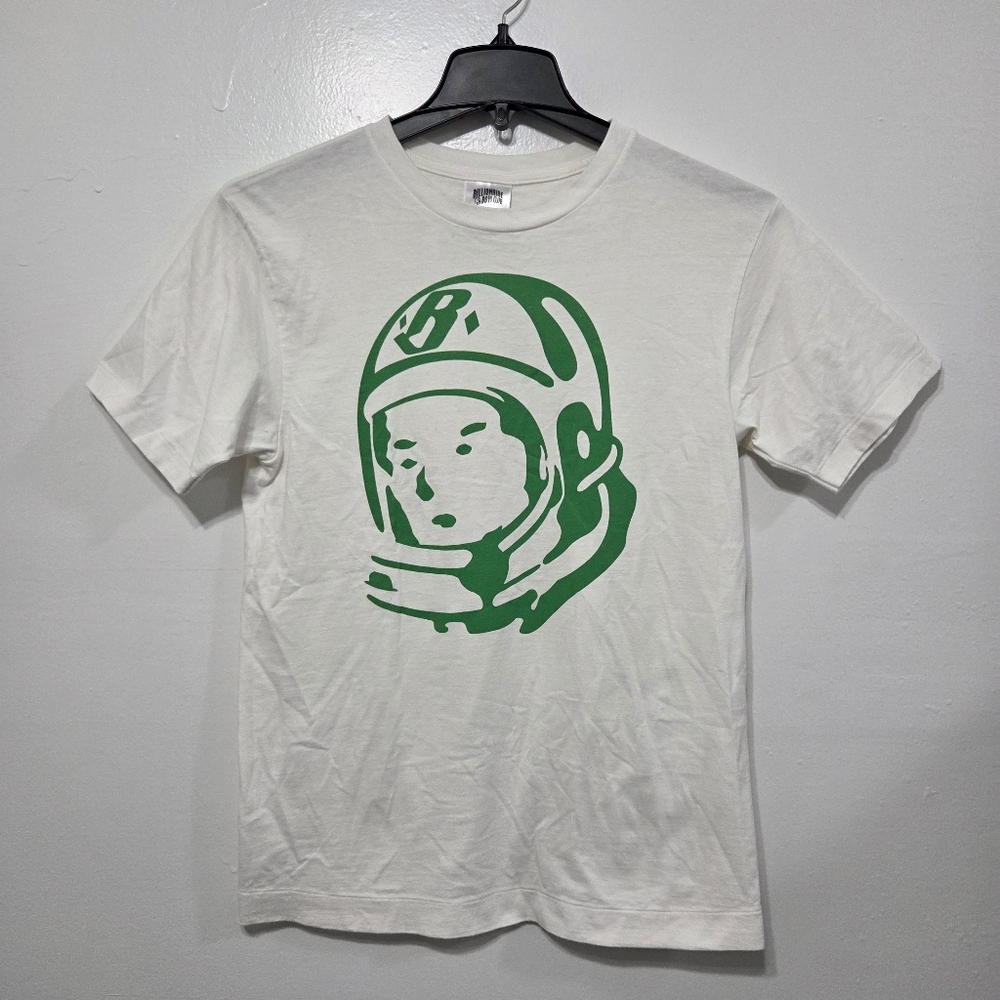Billionaire Boys Clun White T-Shirt with Green Astronaut Graphic